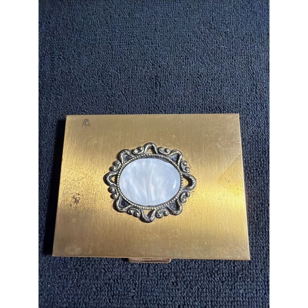 Vtg Brass Cigarette Case